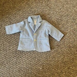 Carter's Blue and White Striped Blazer